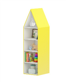 Интерьерный домик-шкафчик станет отличным дополнением к любому из интерьерных комплектов. В нем можно компактно и удобно хранить учебный материал, игрушки и все необходимое для детского сада. 